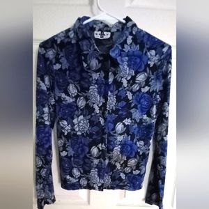 Sheer and Sexy Button Down Blouse